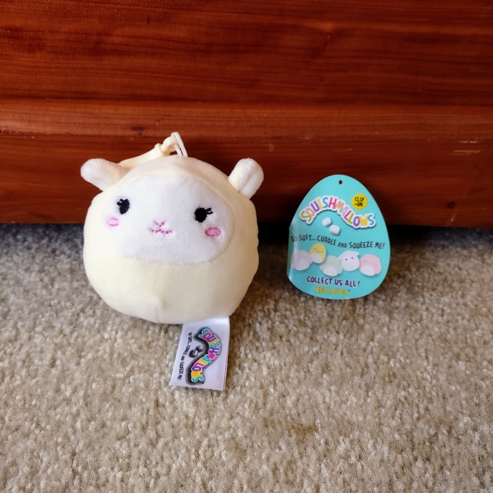 Squishmallows Sophie the Lamb 3.5in Clip-On Plush